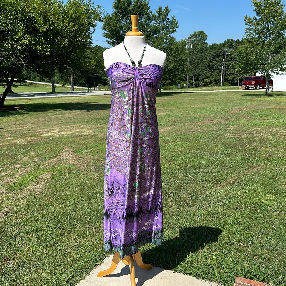 C.O.C Purple Hawaiian Dress